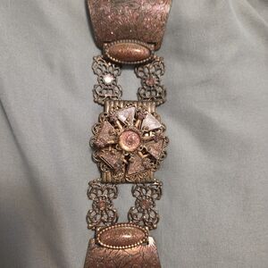 Vintage Copper Glitter Bracelet